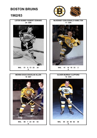 NHL bos 1962-63 foto hracu4