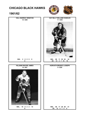 NHL chc 1961-62 foto hracu2