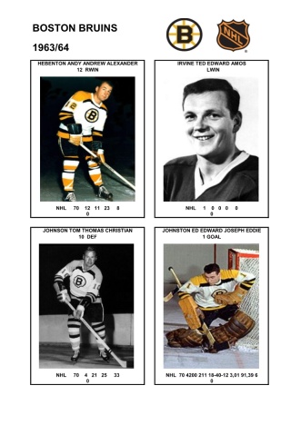 NHL bos 1963-64 foto hracu3