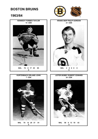 NHL bos 1963-64 foto hracu4