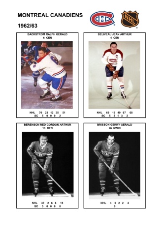 NHL mtl 1962-63 foto hracu1