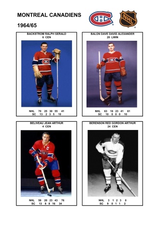 NHL mtl 1964-65 foto hracu1