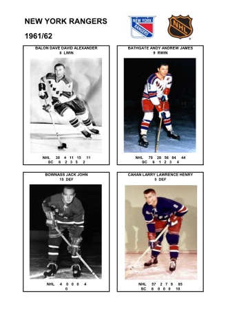 NHL nyr 1961-62 foto hracu1