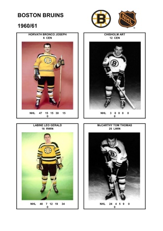 NHL bos 1960-61 foto hracu4