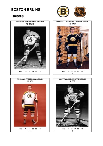 NHL bos 1965-66 foto hracu10