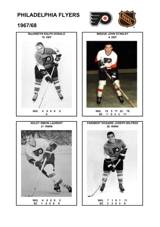 NHL phi 1967-68 foto hracu5