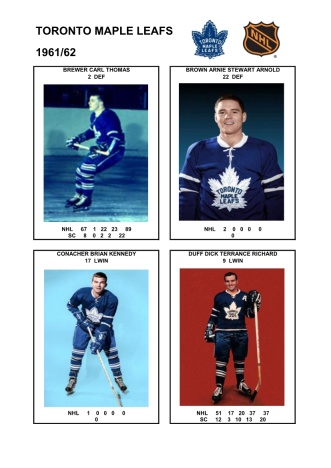 NHL tor 1961-62 foto hracu2