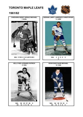 NHL tor 1961-62 foto hracu4