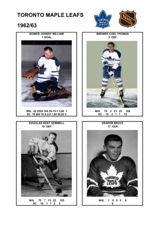 NHL tor 1962-63 foto hracu2