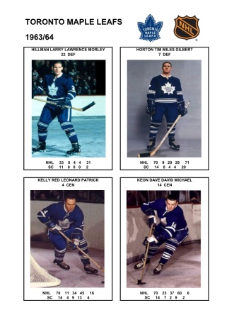 NHL tor 1963-64 foto hracu4