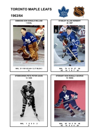 NHL tor 1963-64 foto hracu7