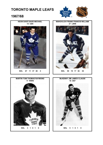 NHL tor 1967-68 foto hracu4