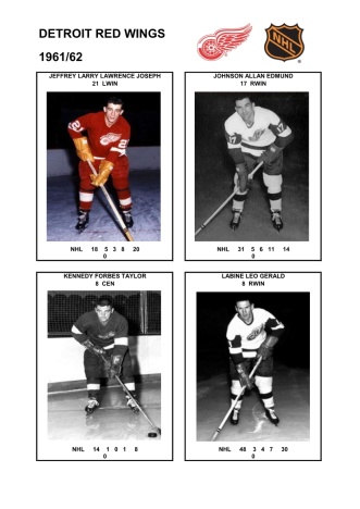 NHL det 1961-62 foto hracu4