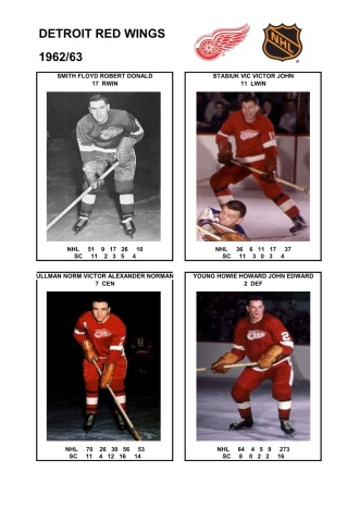 NHL det 1962-63 foto hracu8